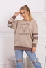 Malibu isoliertes Sweatshirt dunkelbeige+mocca