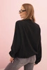 Women's muslin shirt with long sleeves black