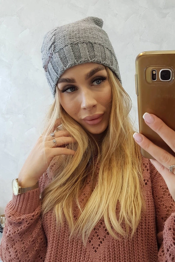 Ula vilnonė kepurė K271 pilka