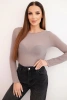 Women's cashmere blouse with a round neckline and long sleeves fango
