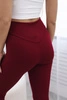Gestreifte Leggings weinrot