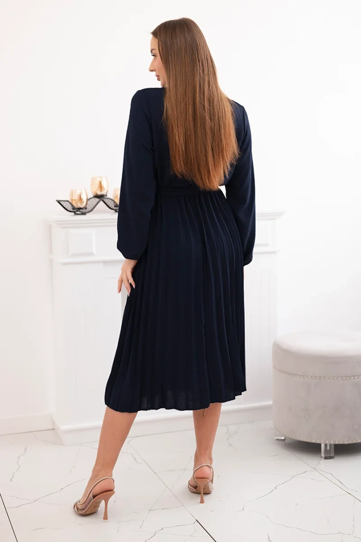Kleid mit plissiertem Saum gebunden Kriegsmarine