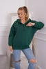 Hooded sweatshirt dark green