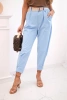 Summer Punto Hose mit Beinabschluss blau