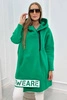 Insulated sweatshirt with a zipper green