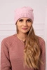 Women's cap Lorena K377 powdered pink