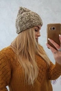 Damenmütze Eliza K205 cappuccino+hell khaki