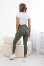 Gerippte Leggings dunkel mint