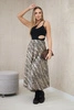 Skirt with an animal print snake