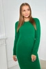 Sweter Sukienka w prążek jasny zielony