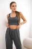 Set of top+pants graphite