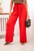 Muslin pants with a wide leg red