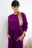 Set Punto Milano Winter sweatshirt + wide-leg trousers dark purple