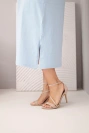 Damenkleid Plus Size aus Baumwolle mit V-Ausschnitt blau