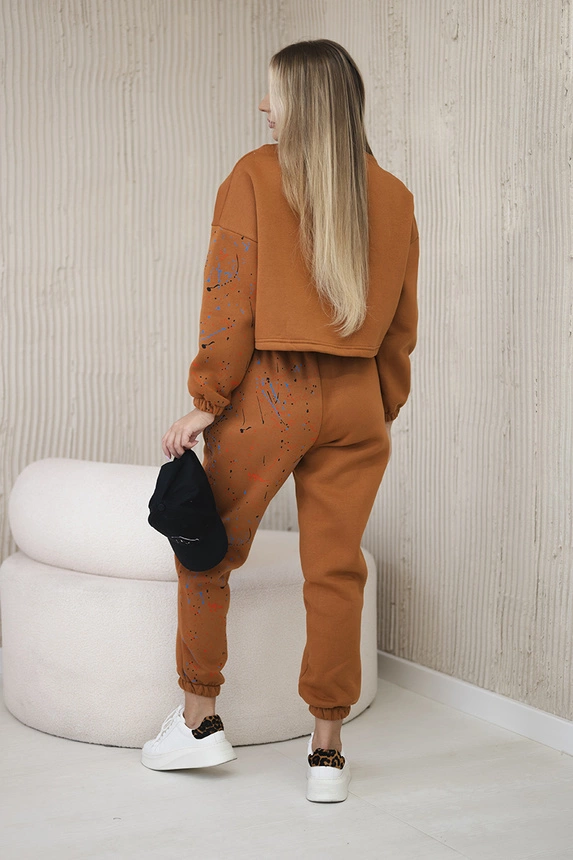 Insulated set with a colorful print camel