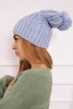 Čapica s fleece Paulina K227 modrá