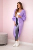 Sweater long cardigan light purple