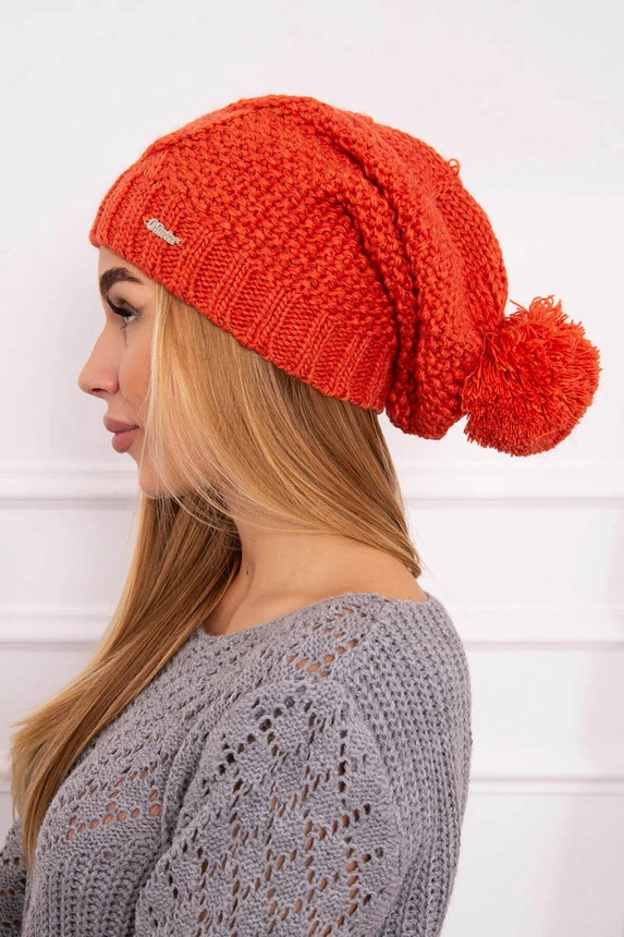 Cap with fleece Justyna K253 foxy