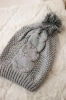 Cap with fleece Sandra K210 light gray