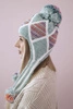 Women's long eared cap Eunika K322 mint