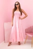 Women's viscose dress with elastic top candy pink