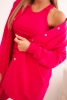 3-piece set of sweatshirt, top and leggings fuchsia