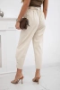 Summer Punto Hose mit Beinabschluss beige