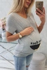 Schwangerschaftsbluse Guck grau