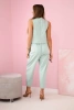 Vest + pants set dark mint