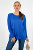 Pullover mit Vordertaschen kornblumenblau