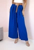 Wide-leg belted trousers cornflower blue