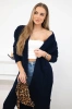 Sweater Cardigan weave the braid navy blue