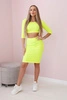 Set of blouses with a skirt yellow neon