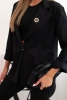 Women's set Punto elegant blazer and trousers black