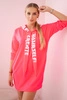 Dress with hood Oversize light neon