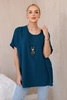 Oversized halenka s přívěskem námořní