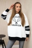 Malibu insulated sweatshirt white + black