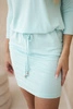 Viscose dress tied at the waist mint