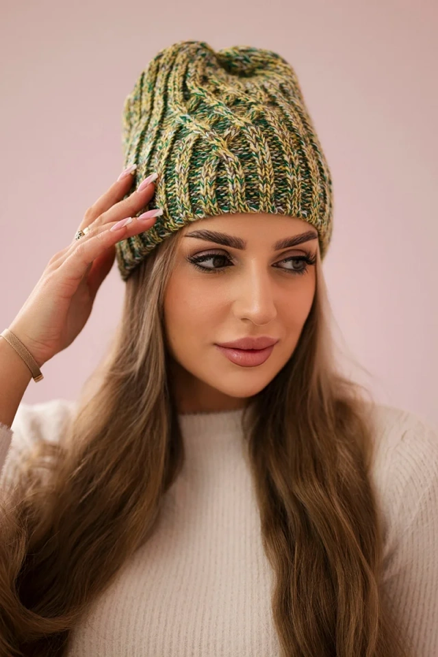 Cap with fleece Merry K225 kiwi+green