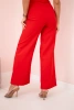 Pants with a wide leg red