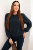 Damenpullover aus weichem Mohair blau