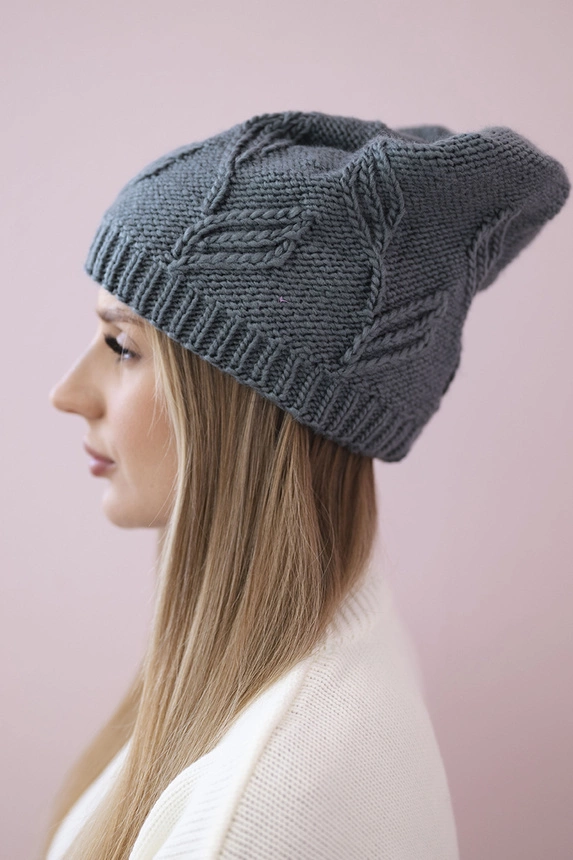 Women's cap Majka K376 dark grey