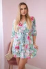 Floral dress tied at the waist mint