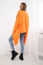 Nadrozmerná blúzka s potlačou oranžová