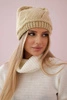 Women's cap Klarysa K393 beige