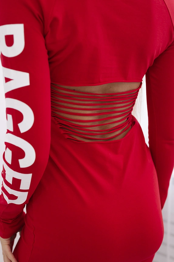 Zerlumptes rotes Kleid