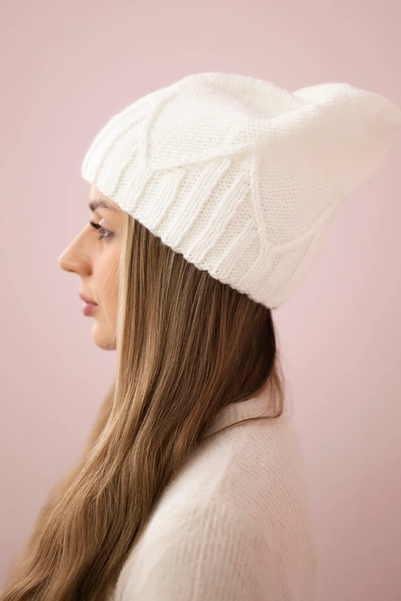 Women's cap Liliana K375 white
