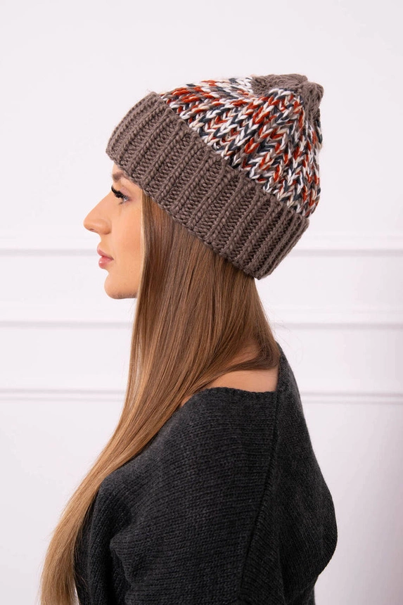 Women's cap Iris K348 cappuccino