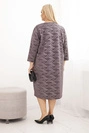 Plus Size V-neck georgette women's dress fango