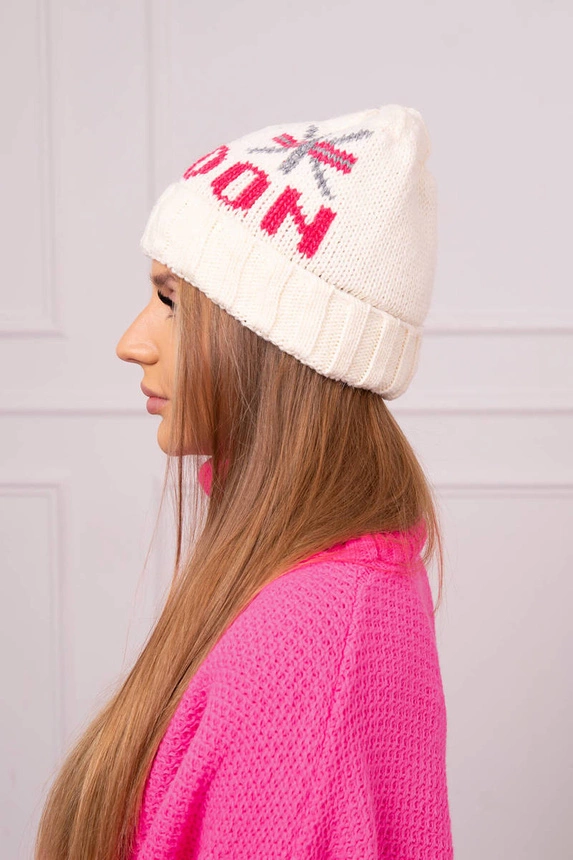 Women's cap London K385 ecru